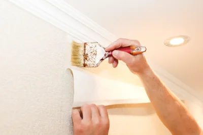 Pose de papier peint à Brannay — revêtements muraux et toiles de verre